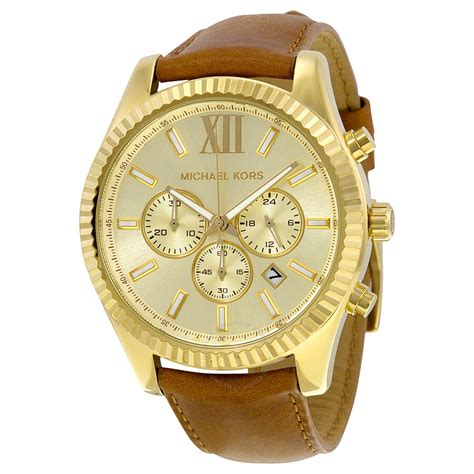 gold michael kors watches for men|Michael Kors lexington watch men's.